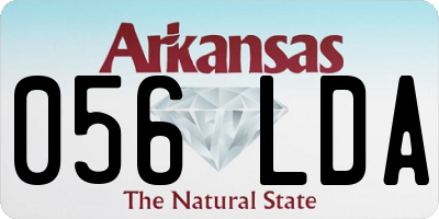 AR license plate 056LDA