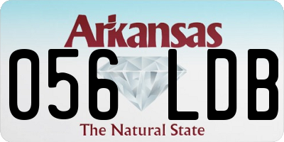 AR license plate 056LDB