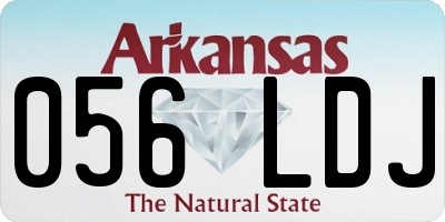AR license plate 056LDJ