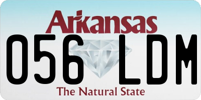 AR license plate 056LDM