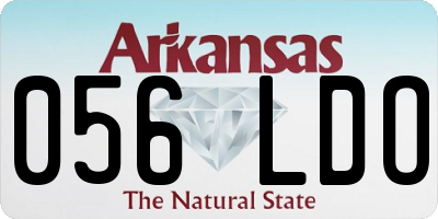 AR license plate 056LDO