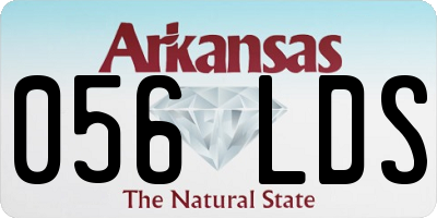 AR license plate 056LDS