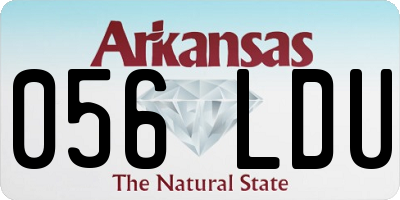 AR license plate 056LDU
