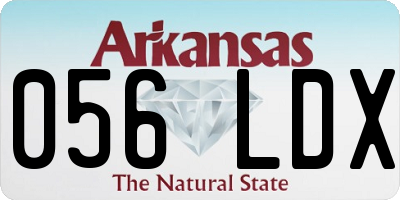AR license plate 056LDX