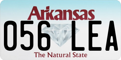 AR license plate 056LEA