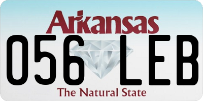 AR license plate 056LEB