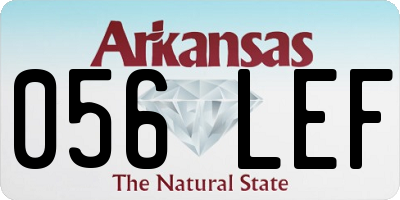 AR license plate 056LEF