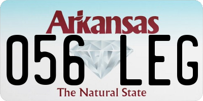 AR license plate 056LEG