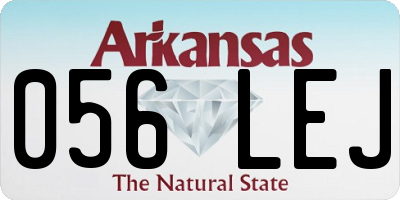 AR license plate 056LEJ