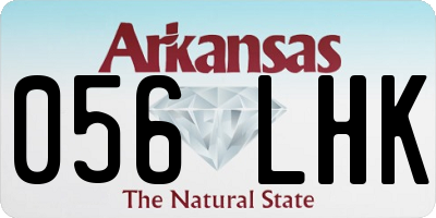 AR license plate 056LHK