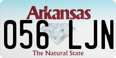 AR license plate 056LJN