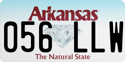 AR license plate 056LLW