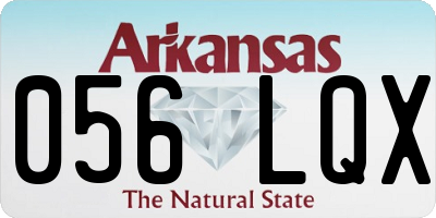 AR license plate 056LQX