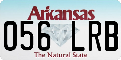 AR license plate 056LRB