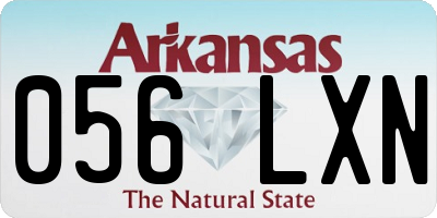 AR license plate 056LXN