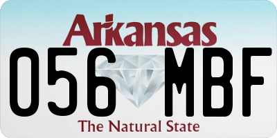 AR license plate 056MBF