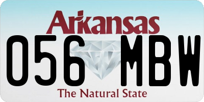 AR license plate 056MBW