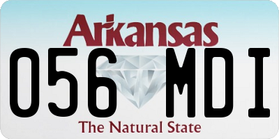 AR license plate 056MDI