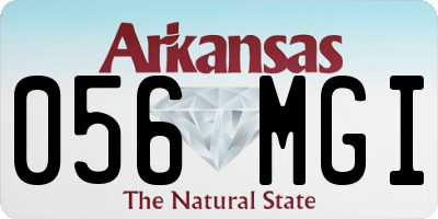 AR license plate 056MGI