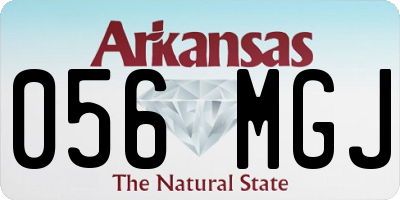 AR license plate 056MGJ