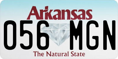 AR license plate 056MGN