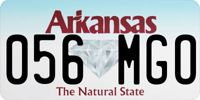 AR license plate 056MGO