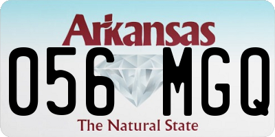AR license plate 056MGQ