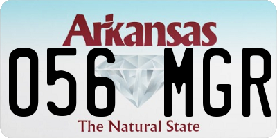 AR license plate 056MGR