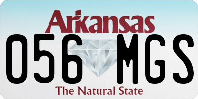 AR license plate 056MGS