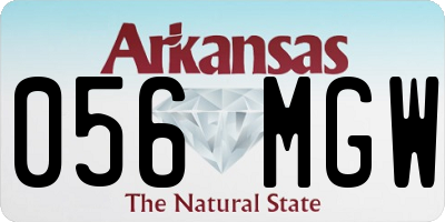 AR license plate 056MGW