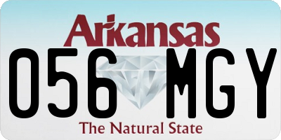 AR license plate 056MGY