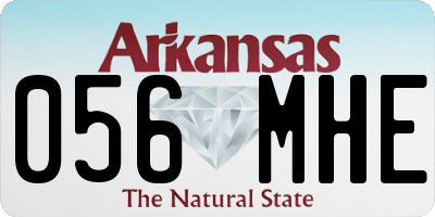 AR license plate 056MHE