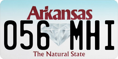 AR license plate 056MHI