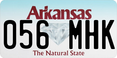 AR license plate 056MHK