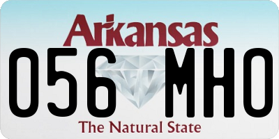 AR license plate 056MHO