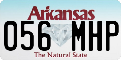 AR license plate 056MHP