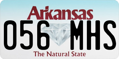 AR license plate 056MHS