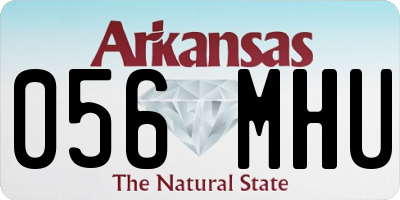 AR license plate 056MHU
