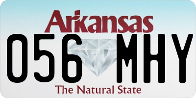 AR license plate 056MHY