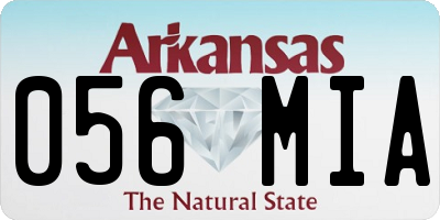 AR license plate 056MIA