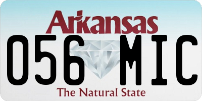 AR license plate 056MIC