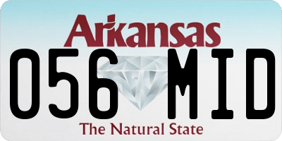 AR license plate 056MID