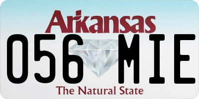 AR license plate 056MIE