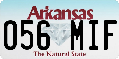 AR license plate 056MIF