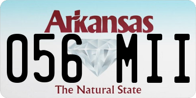 AR license plate 056MII