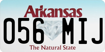 AR license plate 056MIJ