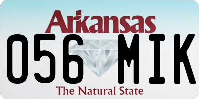 AR license plate 056MIK