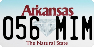 AR license plate 056MIM