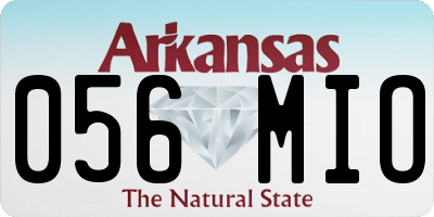 AR license plate 056MIO