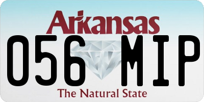 AR license plate 056MIP